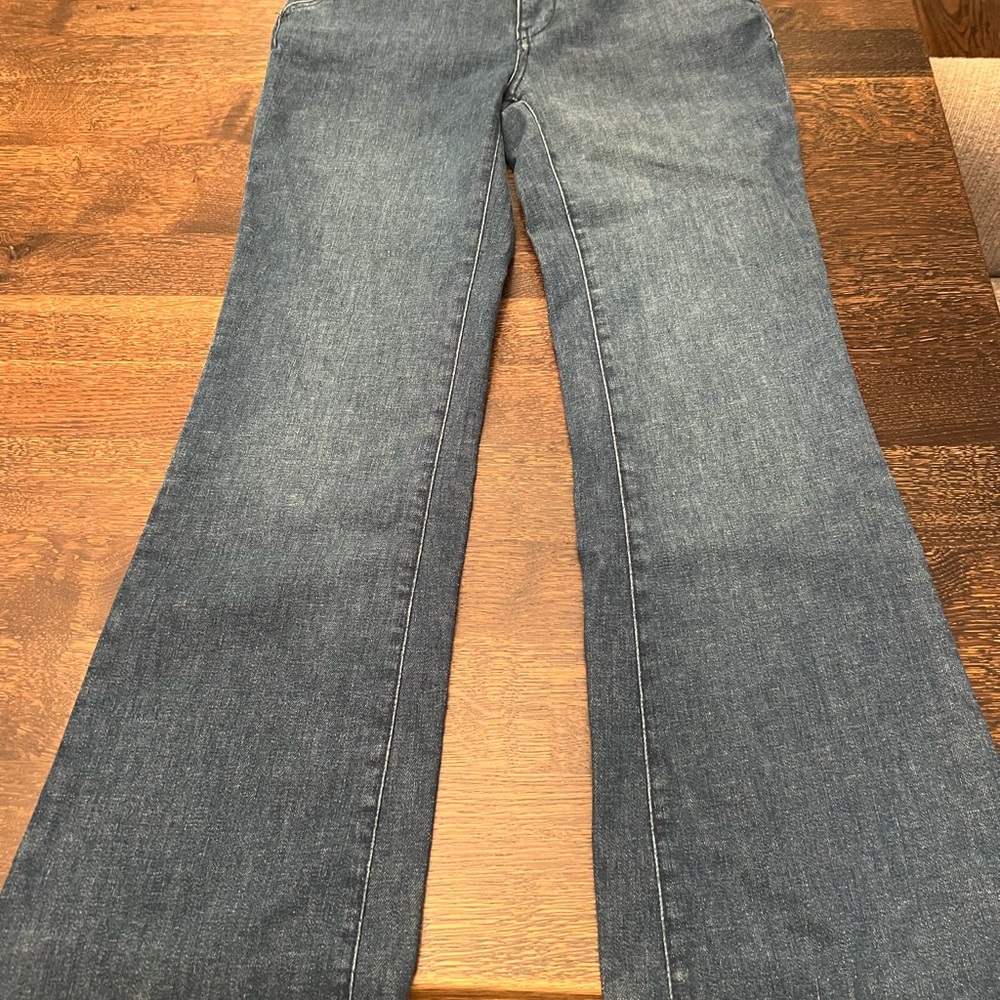 Anthropologie Blue Wide Leg Jeans